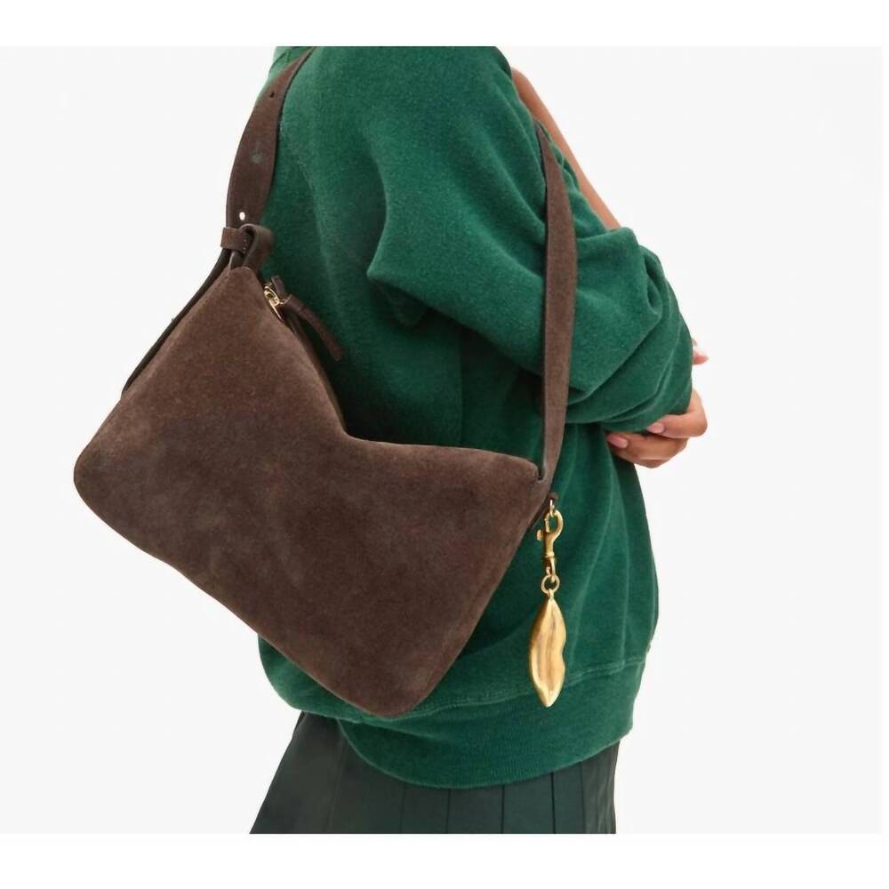 NEW CLARE V. women's fleurine shoulder bag in brown - Picture 3 of 3